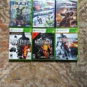 Lot 8 Rare Htf The Incredible Hulk Microsoft Xbox 360 2008 Battlefield 1 2 3